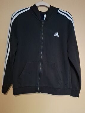 Adidas Black Hoodie W Lg